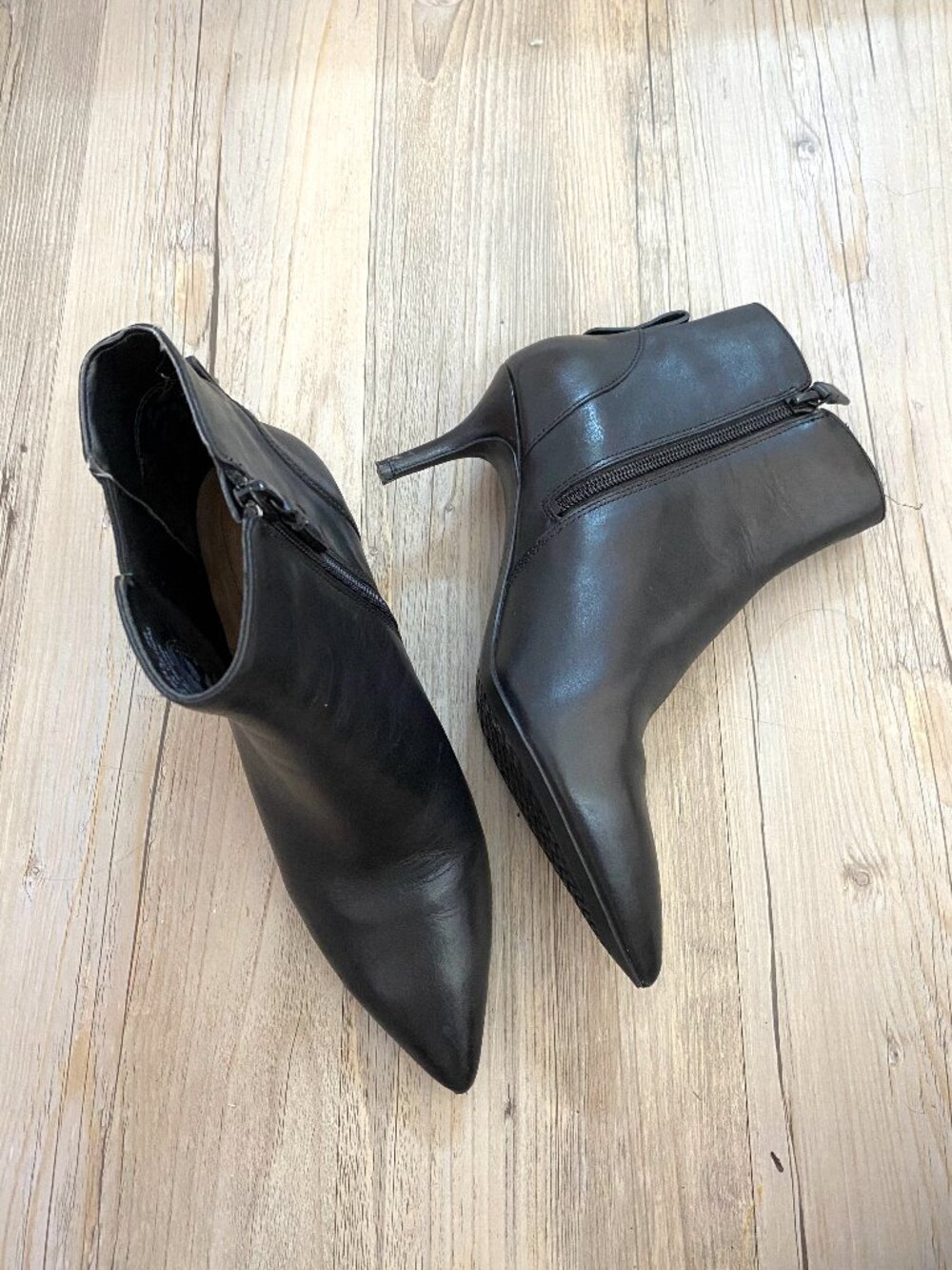 Cole Haan Black Kitten Heel Boots - Size 6